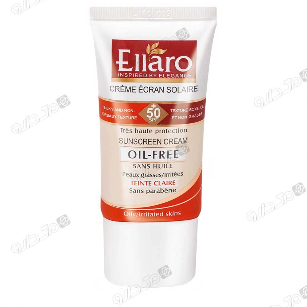 کرم ضد آفتاب فاقد چربی بژ طبیعی الارو